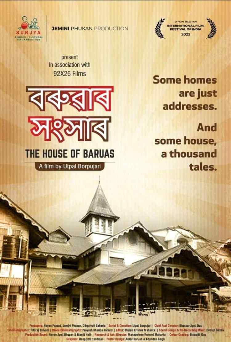 Poster, trailer of IFFI-selected documentary 'Baruar Xongxar' (The House of Baruas) released